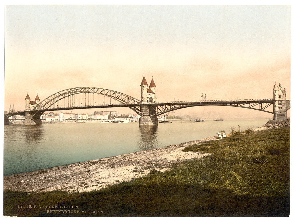 A picture of Rhine Bridge, Bonn, the Rhine, Germany