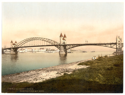 A picture of Rhine Bridge, Bonn, the Rhine, Germany