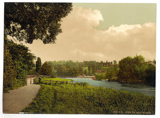 A picture of Richmond, view of the Thames, England