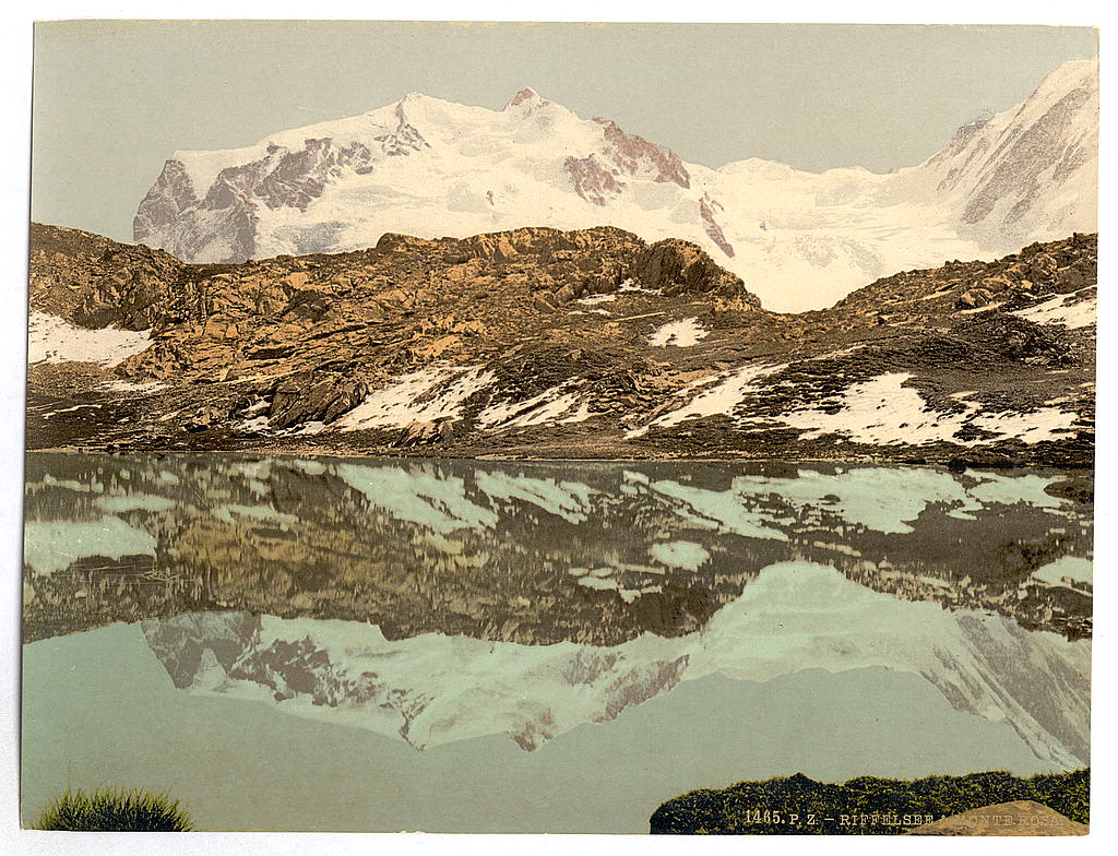 A picture of Riffel Lake and Monte Rosa, Valais, Alps of, Switzerland