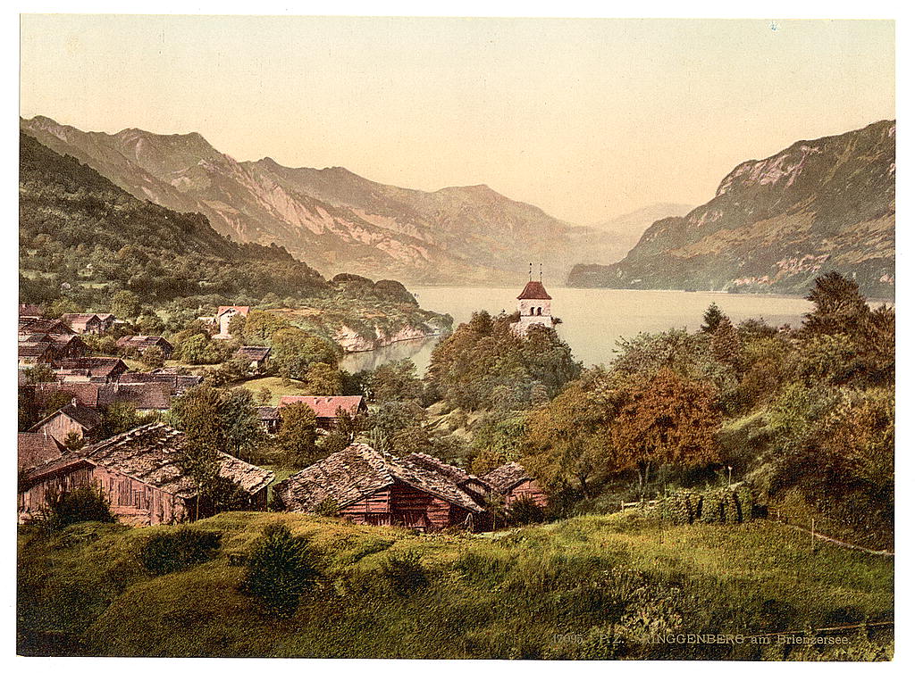 A picture of Ringgenberg and Brienz Lake, Bernese Oberland, Switzerland