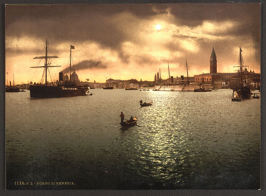 A picture of Riva Schiavoni, seen from S. Zaccane, Venice, Italy