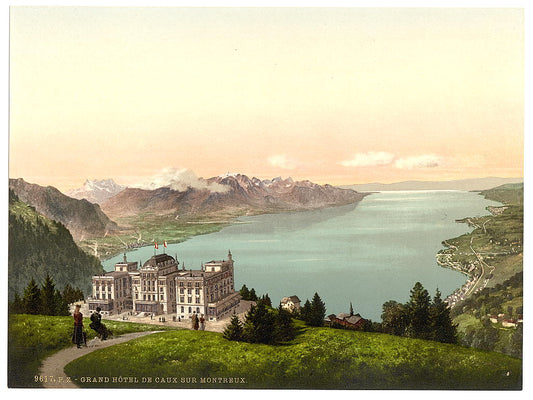 A picture of Rochers de Naye, and Hotel de Caux, Geneva Lake, Switzerland