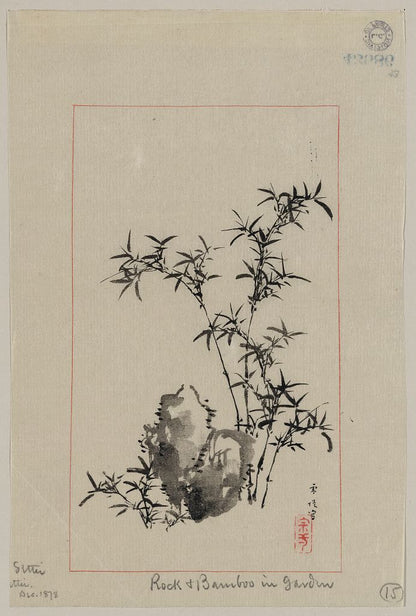 A picture of Rock & bamboo in garden