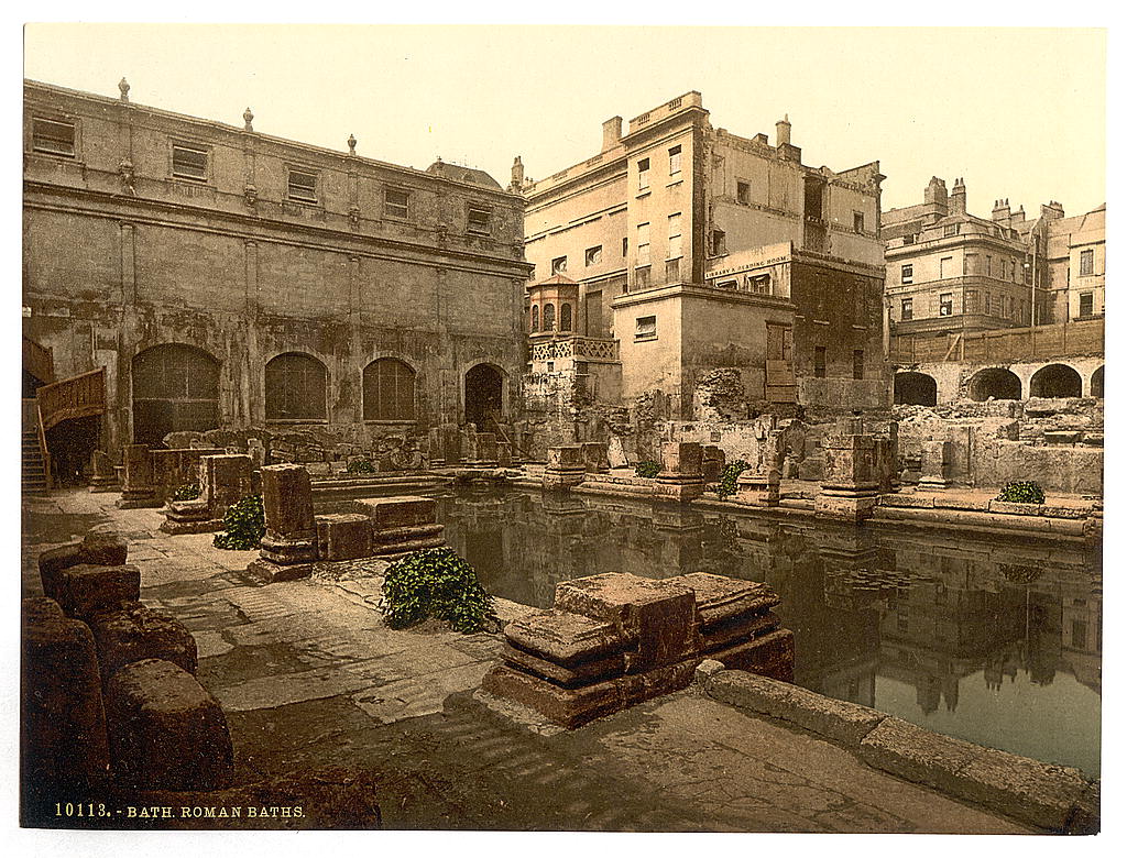 A picture of Roman Baths and Abbey, Bath, England