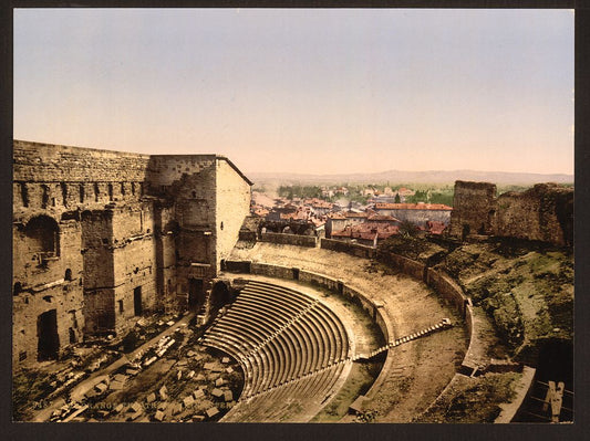 A picture of Roman theatre, interior, Orange, Provence, France
