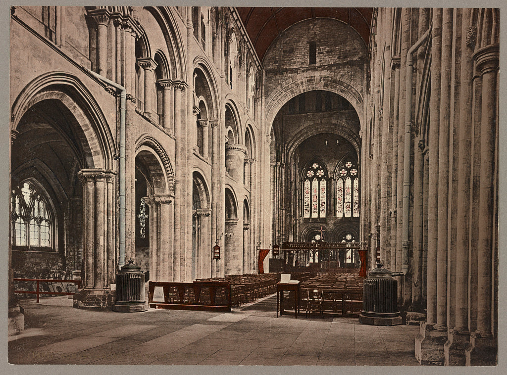 A picture of Romsey Abbey. The Nave Looking E