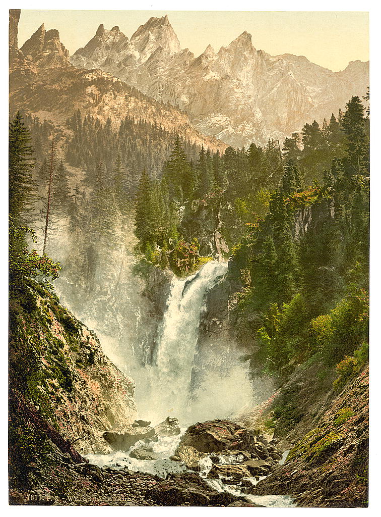 A picture of Rosenlaui, with Weissbach and Englehorner, Bernese Oberland, Switzerland