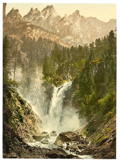 A picture of Rosenlaui, with Weissbach and Englehorner, Bernese Oberland, Switzerland