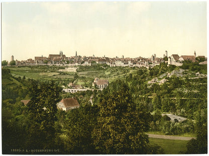 A picture of Rothenburg (i.e. ob der Tauber), general view,  Bavaria, Germany