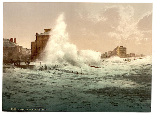 A picture of Rough sea, Bognor, England