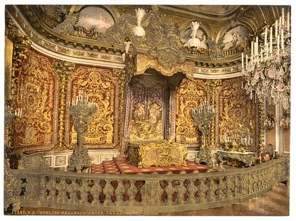 A picture of Royal bedroom, Herrenchiemsee Castle, Upper Bavaria, Germany