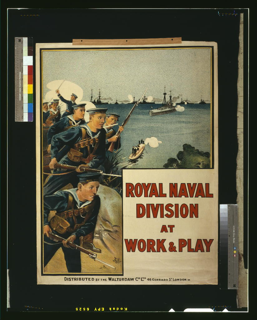 A picture of Royal Naval Division at work & play