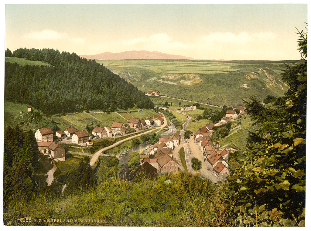 A picture of Rübeland with the Brockekn, Hartz, Germany