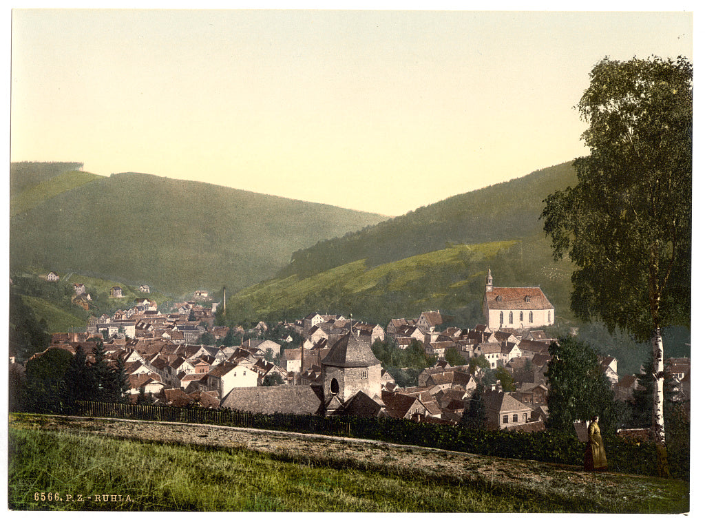 A picture of Ruhla from the Gottesgabe, Thuringia, Germany