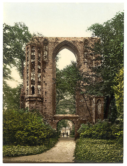 A picture of Ruins of Eldena, Griefswald (i.e., Greifswald), Pomerania, Germany