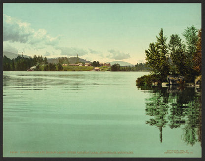 A picture of Rustic Lodge and Indian carry, Upper Saranac Lake, Adirondack Mountains