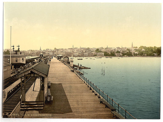 A picture of Ryde, from pier, Isle of Wight, England