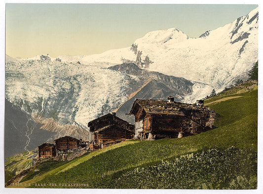 A picture of Saas Fee, alpine view, Valais, Alps of, Switzerland