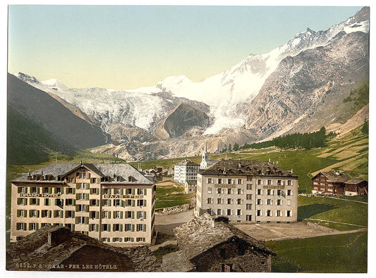 A picture of Saas Fee, the hotels, Valais, Alps of, Switzerland