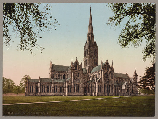 A picture of Salisbury Cathedral, N.E.