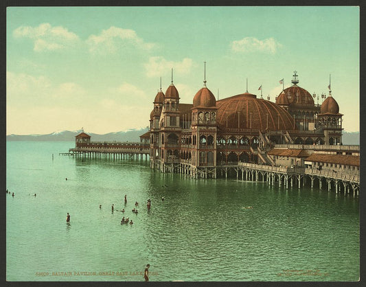 A picture of Saltair Pavilion, Great Salt Lake, Utah