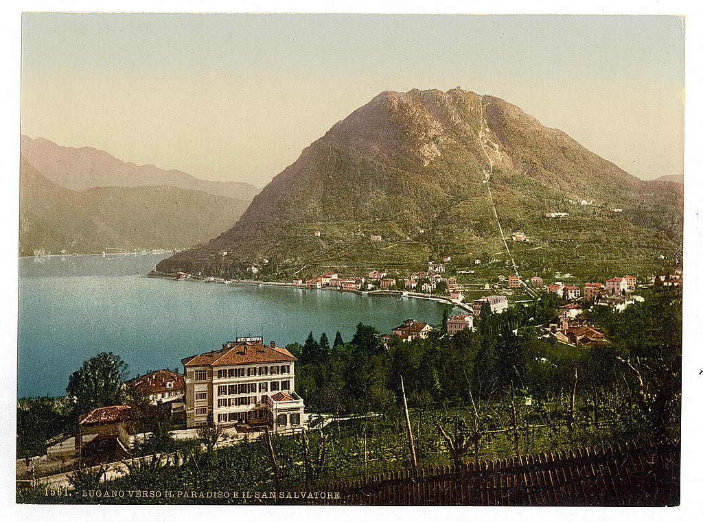 A picture of San Salvatore and Paradiso, Tessin, Switzerland
