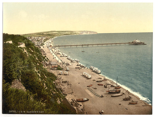 A picture of Sandown Bay, Isle of Wight, England