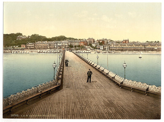 A picture of Sandown from pier, Isle of Wight, England