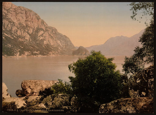 A picture of Sandven Lake, Odde (i.e. Odda), Hardanger Fjord, Norway