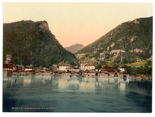 A picture of Sarningstein, (i.e., Sarmingstein), Lower Austria, Austro-Hungary