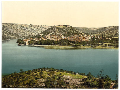 A picture of Scardona, upon the Kerka, Dalmatia, Austro-Hungary