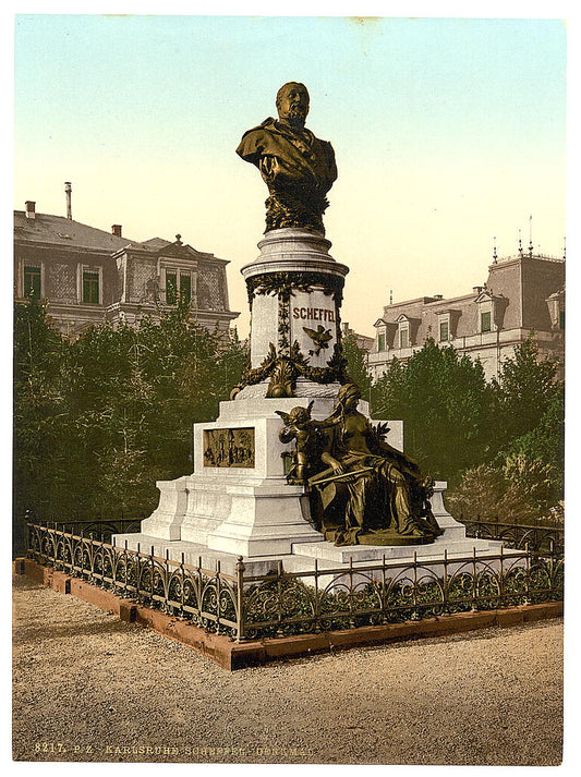 A picture of Scheffel's Monument, Karlsruhe, Baden, Germany