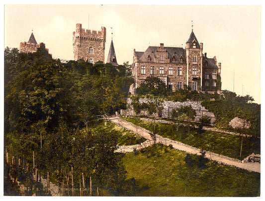 A picture of Schloss Klopp, Bingen, the Rhine, Germany