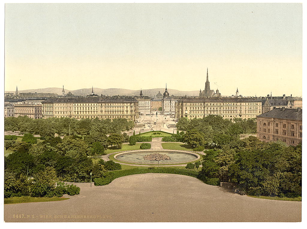 A picture of Schwarzenberg Place, Vienna, Austro-Hungary