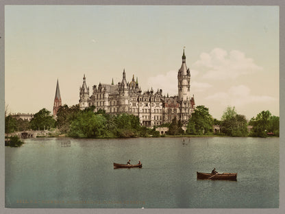A picture of Schwerin. Grossherzogl.  Schloss. Südseite