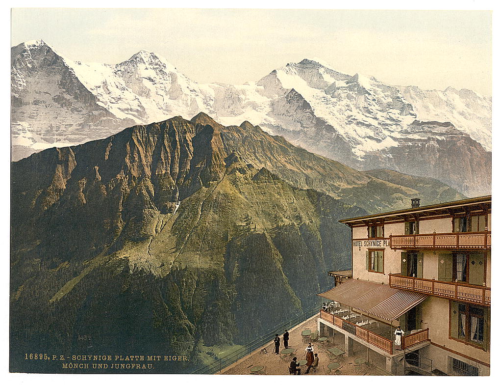 A picture of Schynige Platte, Eiger, Monch and Jungfrau, Bernese Oberland, Switzerland