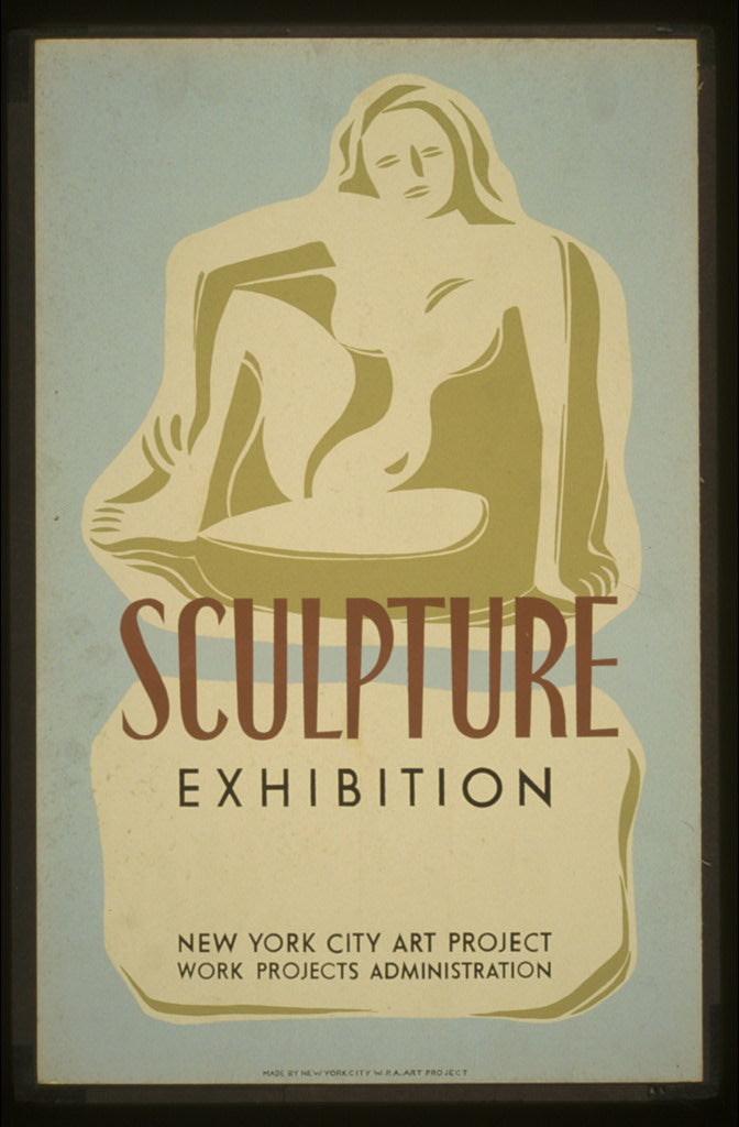 A picture of Sculpture exhibition New York City art project : Work Projects Administration.
