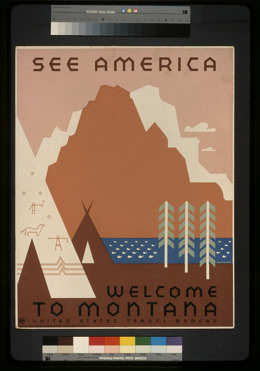 A picture of See America. Welcome to Montana