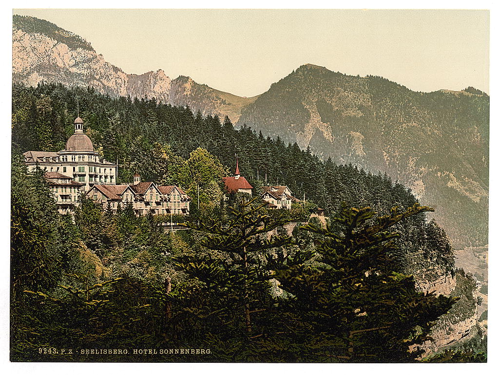 A picture of Seelisberg and Hotel Sonnenberg, Lake Lucerne, Switzerland