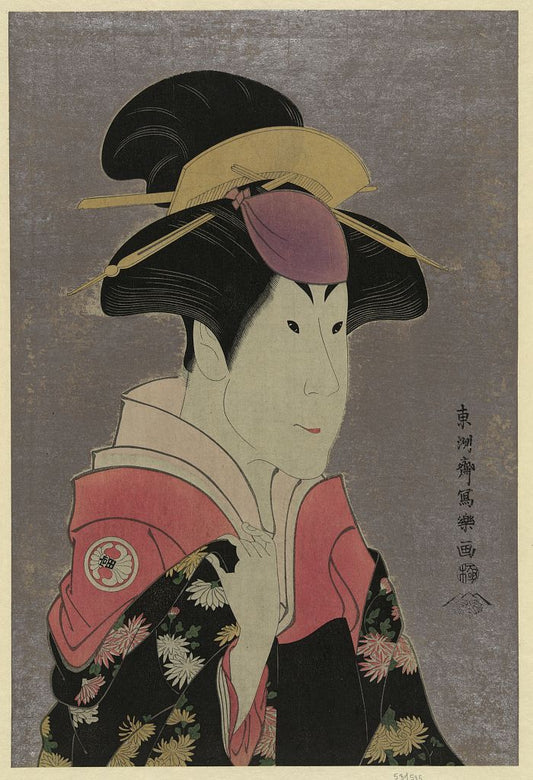 A picture of Segawa tomisaburō as yadorigi, wife of ogishi kurando