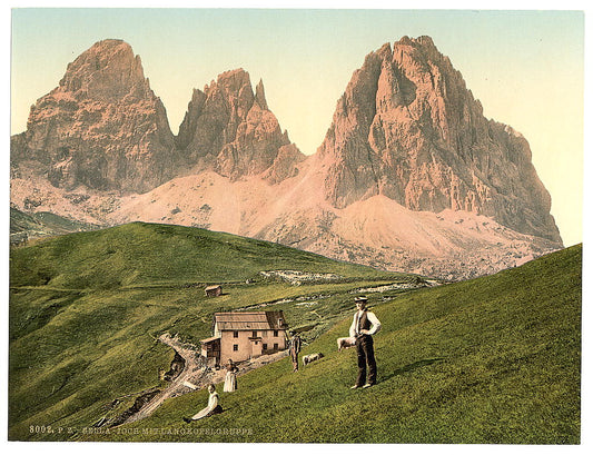 A picture of Sella Joch and Langkofl, Tyrol, Austro-Hungary