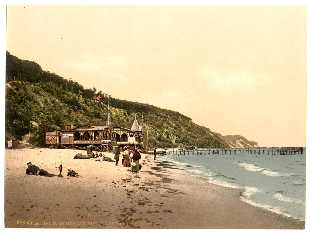 A picture of Sellin, view of the beach, Isle of Rugen, Germany