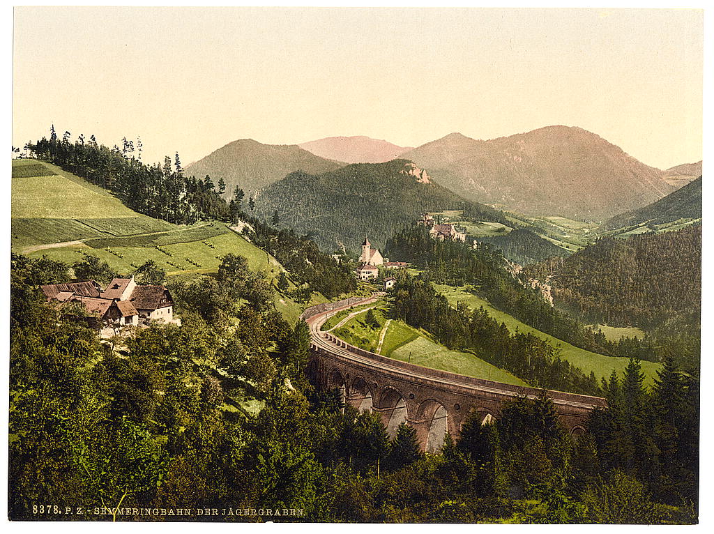 A picture of Semmering Railway, Der Jägergraben, Styria, Austro-Hungary