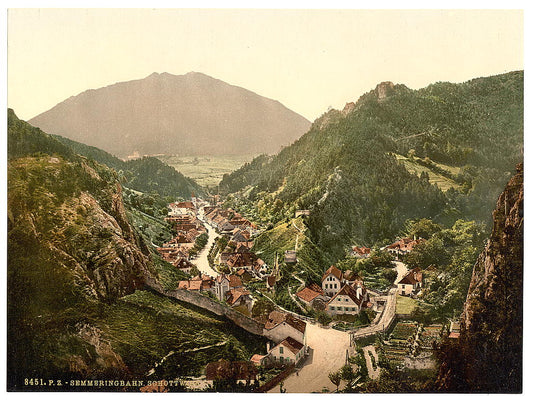 A picture of Semmering Railway, Schottwien, Styria, Austro-Hungary