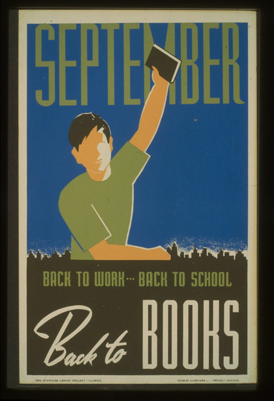 A picture of September. Back to work--back to school, back to books