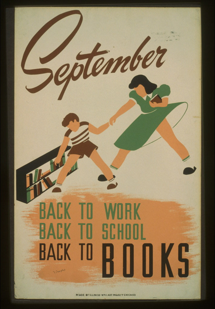 A picture of September - back to work - back to school - back to BOOKS