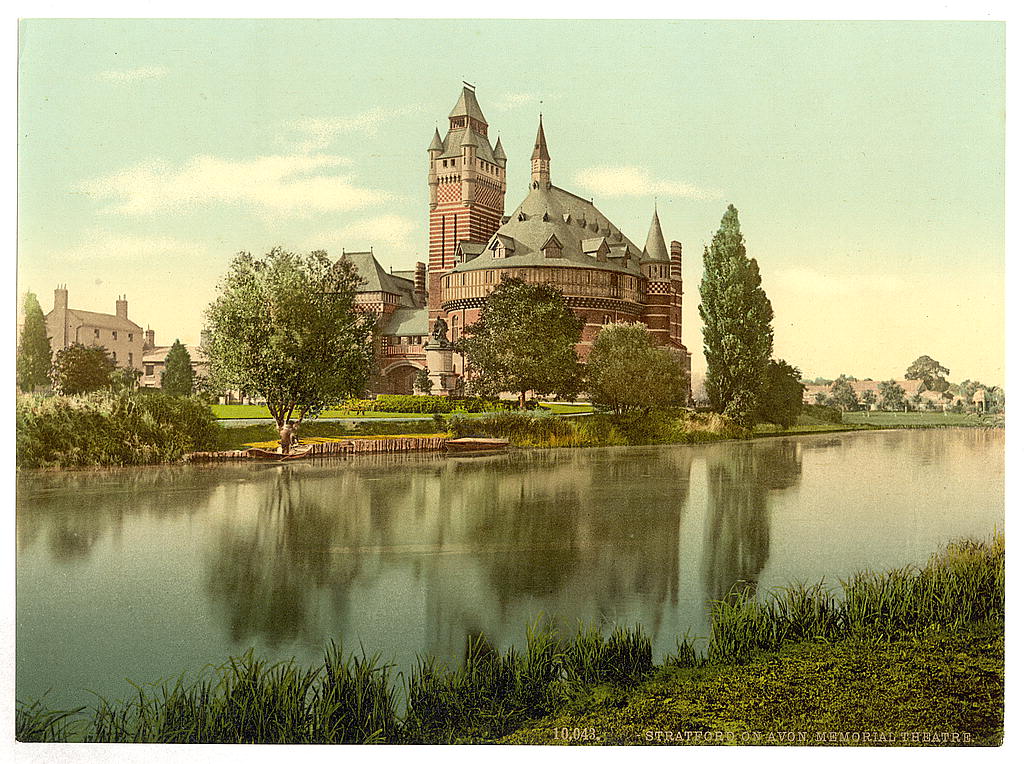 A picture of Shakespeare's Memorial Theatre, Stratford-on-Avon, England