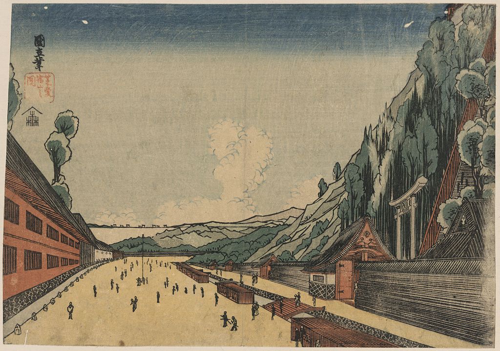A picture of Shiba atagoyama no zu
