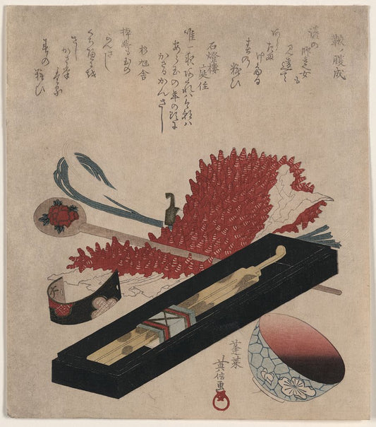A picture of Shibori kanzashi benichoku